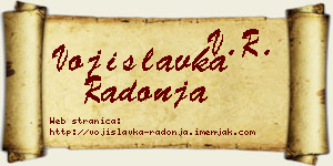 Vojislavka Radonja vizit kartica